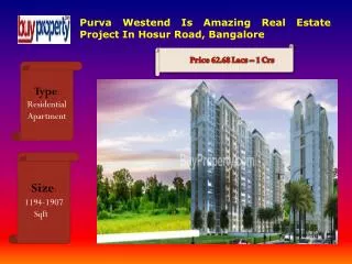 Purva Westend Provides Best 2, 3 BHK Apartments