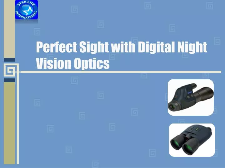 perfect sight with digital night vision optics