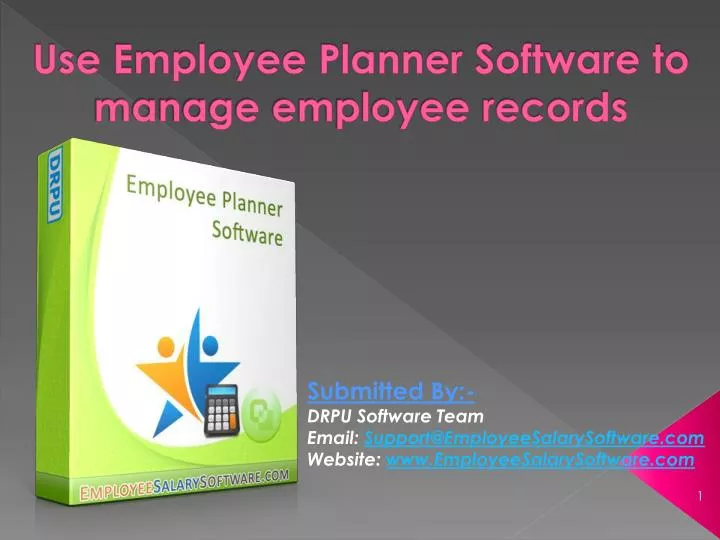 use employee planner software to manage employee records