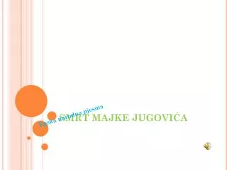 Smrt majke Jugovića