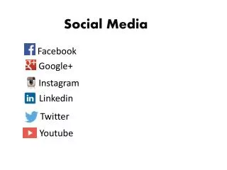 Social Media Applications