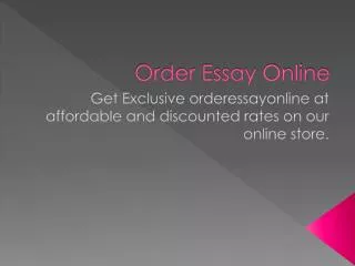 Want to order online to get essays? It is quite safe!