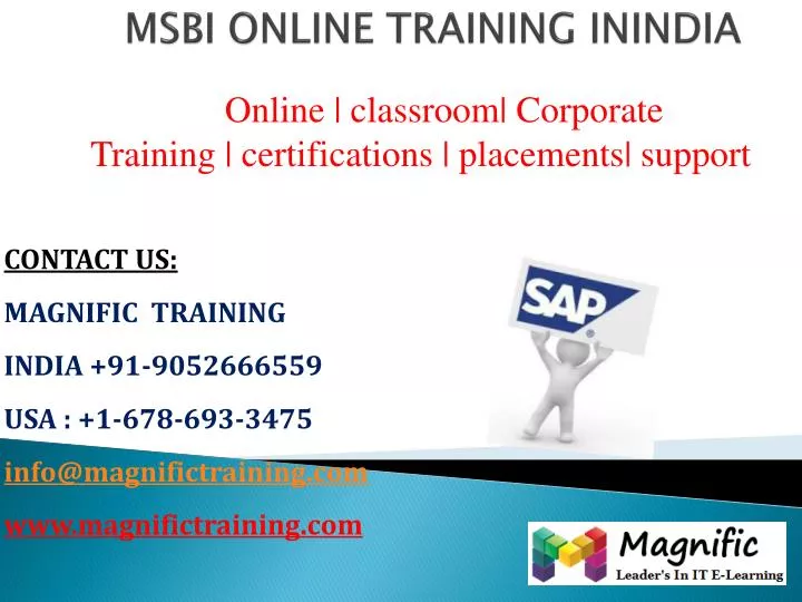 msbi online training inindia