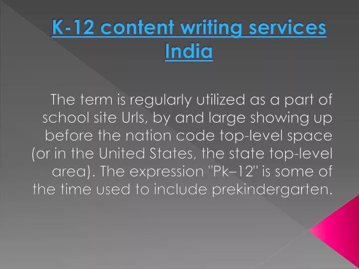 k 12 content writing services india