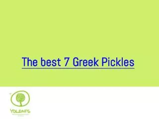 The Best 7 Greek Pickles At Yolenis Online Store