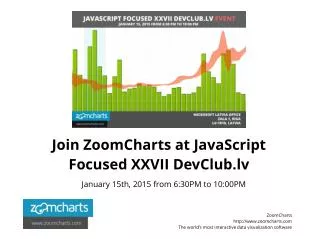 Join ZoomCharts at JavaScript Focused XXVII DevClub Lv Event