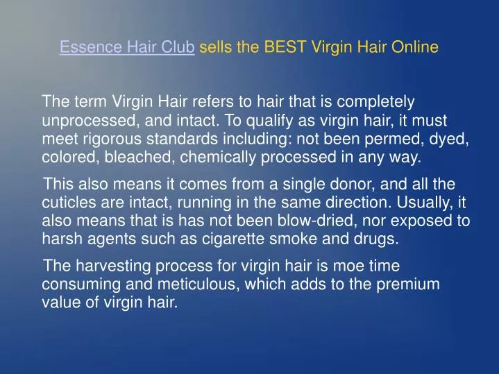 essence hair club sells the best virgin hair online