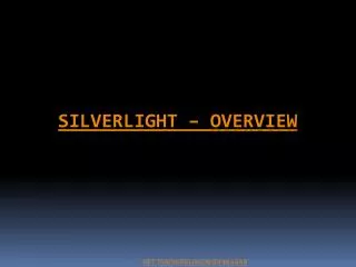 introduction to silverlight