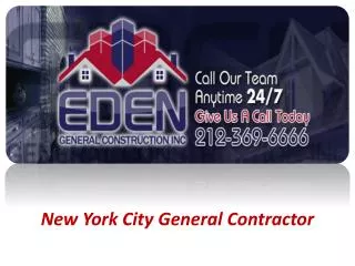 New York City General Contractor