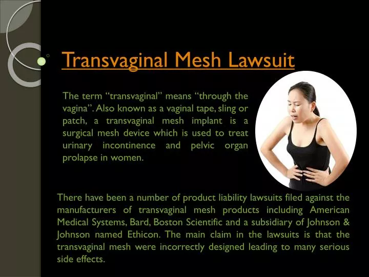 transvaginal mesh lawsuit