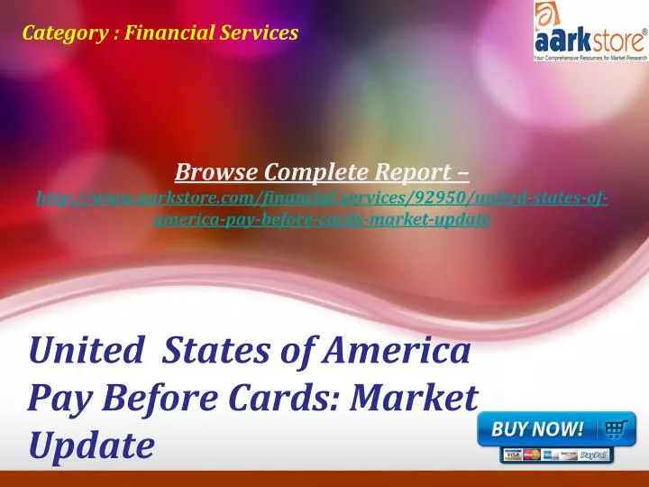 united states of america pay before cards market update