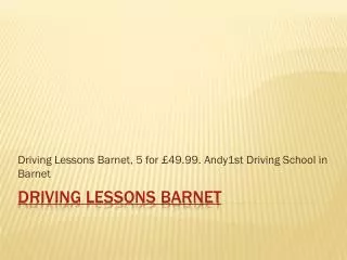 Driving lessons Barnet | Driving school Barnet