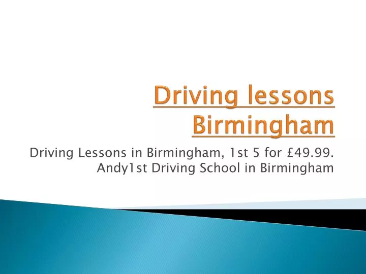 driving lessons birmingham
