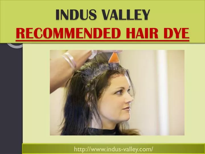 indus valley recommended hair dye