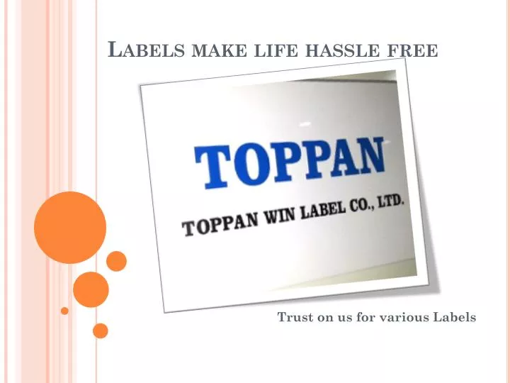 labels make life hassle free