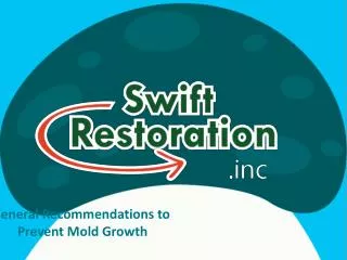 General Recommendations to Prevent Mold Growth