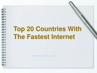 Top 20 Countries with Fast Internet - StatsMonkey