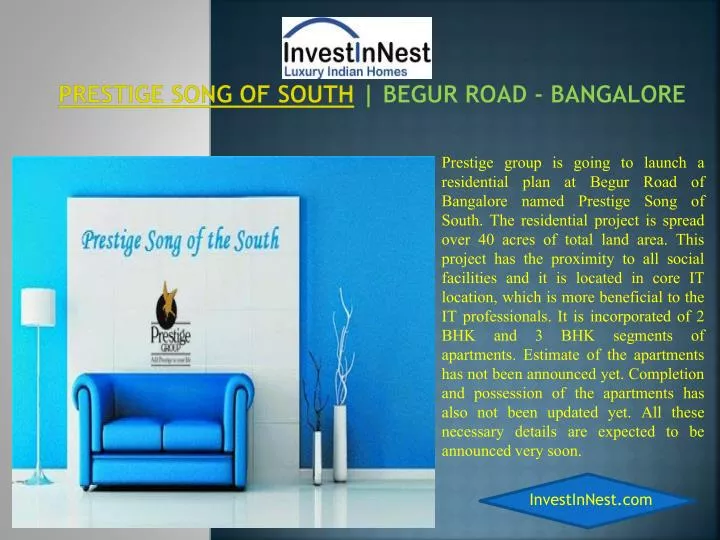 prestige song of south begur road bangalore