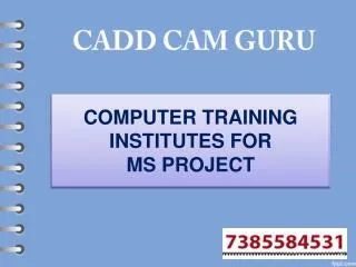 ComputeComputer Training Institutes For MS Project In Nagpur