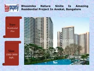 Best Bhoomika Natura Sinite Residential Project In Bangalore