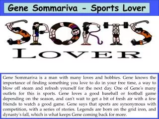 Gene Sommariva - Sports Lover