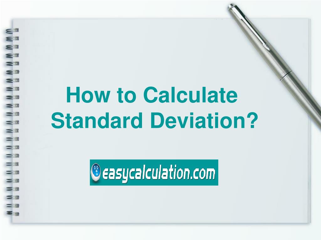 PPT - How to Calculate Standard Deviation - Easycalculation PowerPoint ...