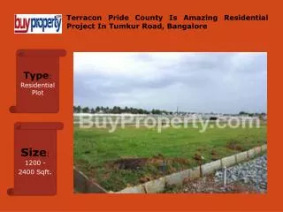 Terracon Pride County Is The Best Project In Bangalore