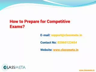 How to Prepare for Competitive Exams