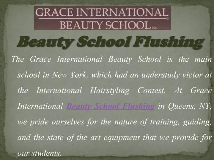beauty school flushing