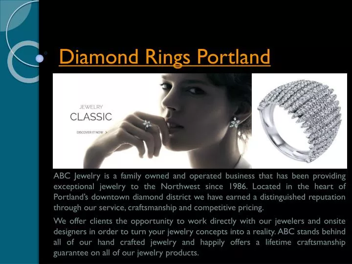 diamond rings portland