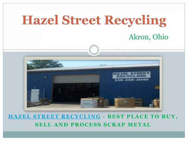 hazel street recycling