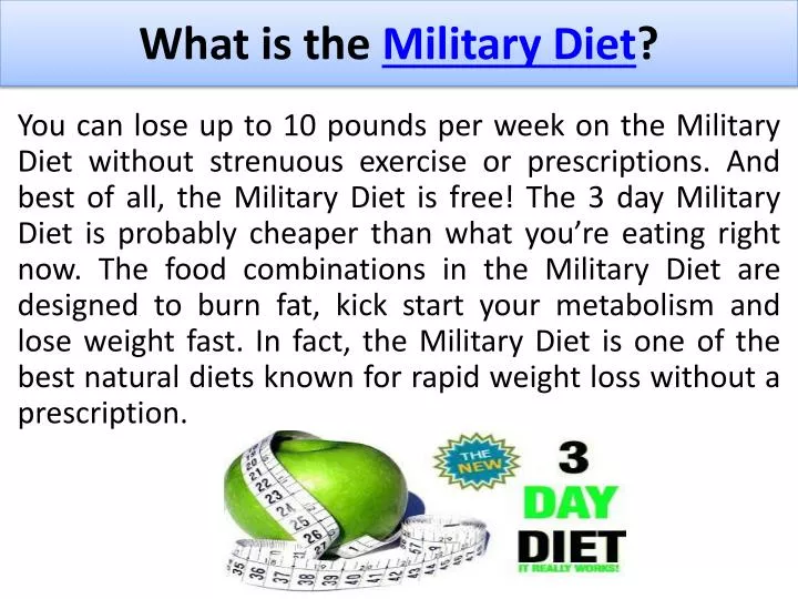 what is the military diet