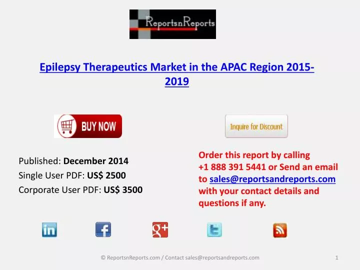 epilepsy therapeutics market in the apac region 2015 2019