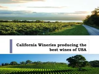 California Wineries