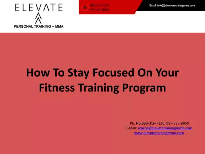 how to stay focused on your fitness training program