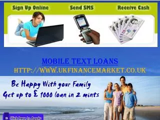 Mobile Text Payday Loans-ukfinancemarket.co.uk
