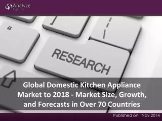 2018 Global Domestic Kitchen Appliance Market: Analysis, Sha