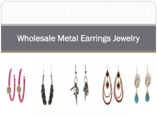 Wholesale Metal Earrings Jewelry