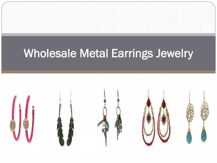 wholesale metal earrings jewelry