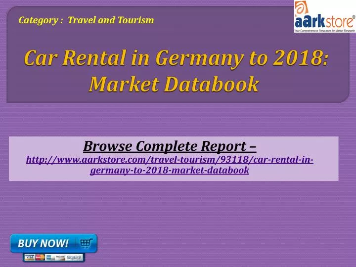 car rental in germany to 2018 market databook