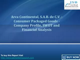 JSB Market Research: Arca Continental, S.A.B. de C.V.