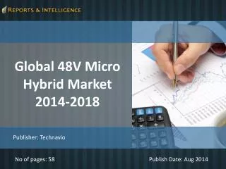 R&I: Global 48V Micro Hybrid Market 2014-2018