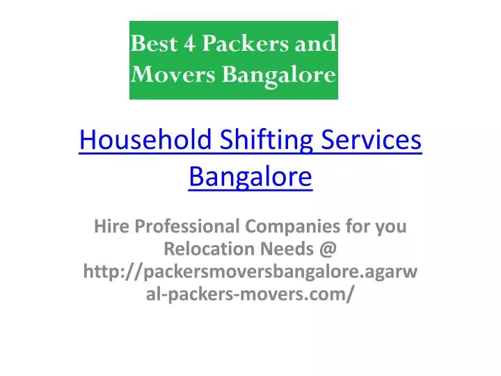 household shifting services bangalore
