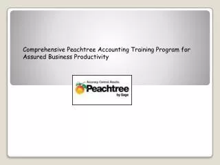 Comprehensive Peachtree Accounting Training Program