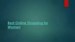 Best online shopping for women