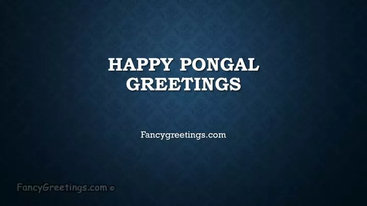 happy pongal greetings