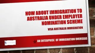 How about immigration to Australia under Employer Nomination