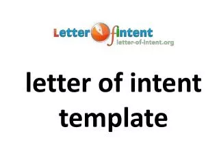 letter of intent template