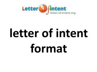 letter of intent format