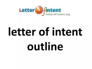 letter of intent outline